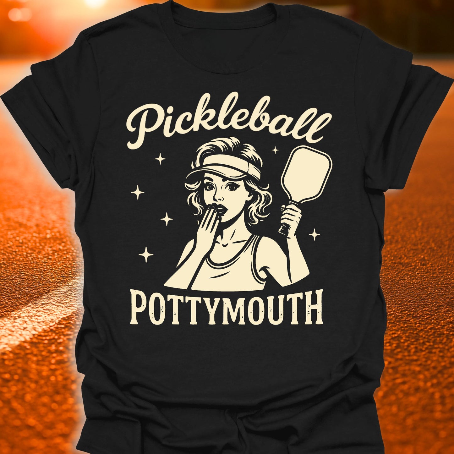 Pickleball Pottymouth Vintage T-Shirt
