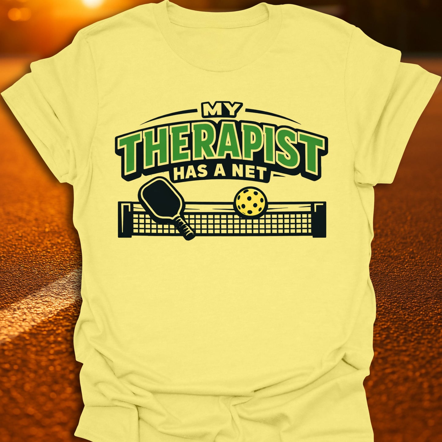 My Therapist Has A Net Pickleball T-shirt