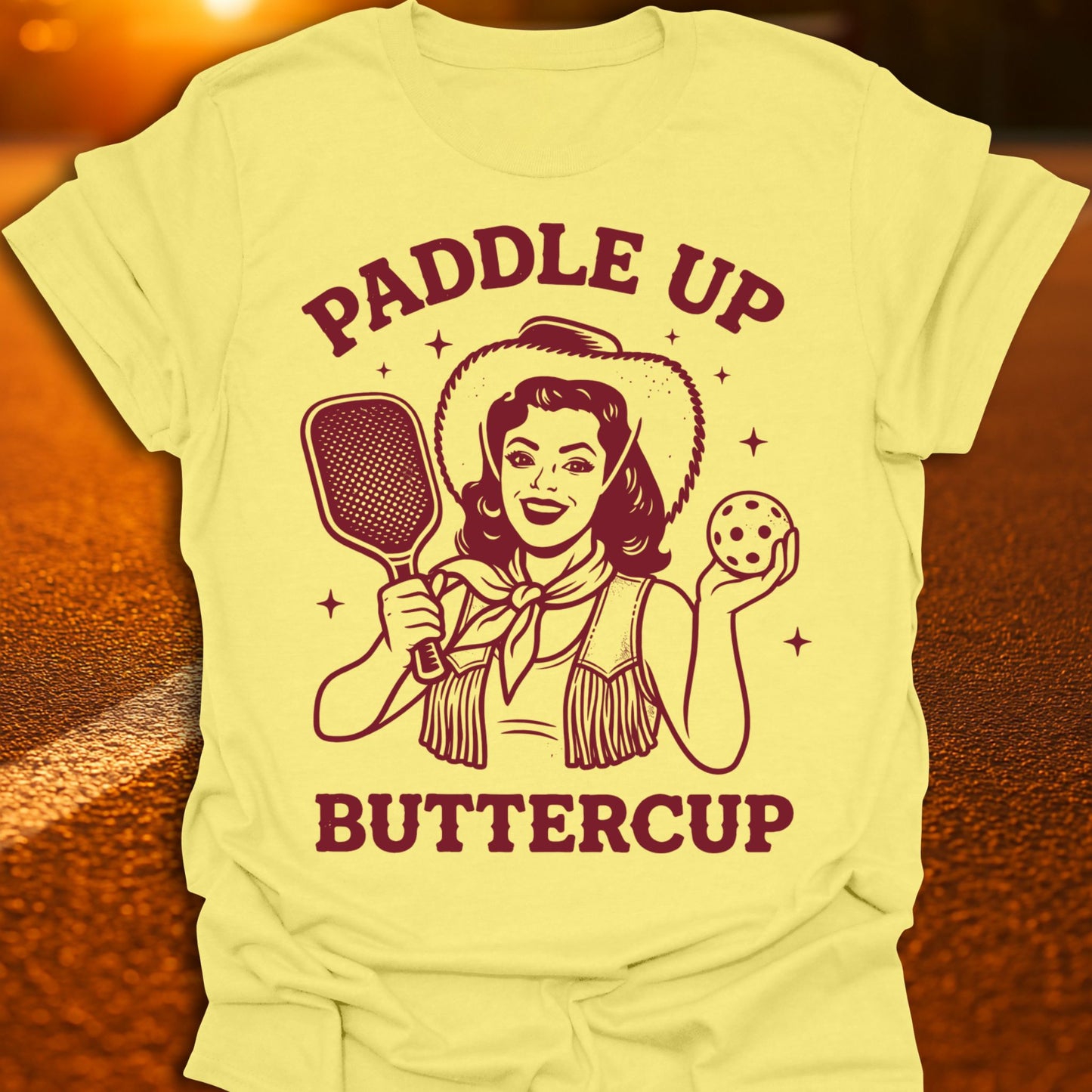 Paddle Up Buttercup Pickleball T-Shirt