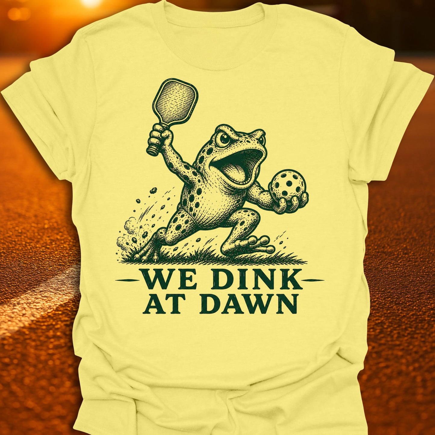 We Dink At Dawn Pickleball T-Shirt