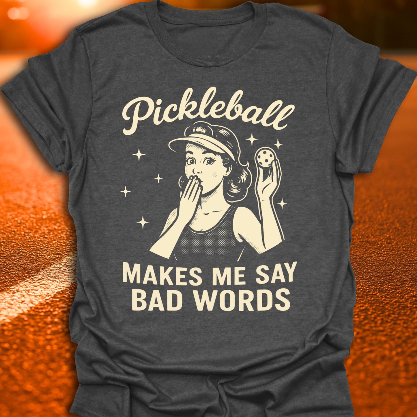 Bad Words Vintage Pickleball T-Shirt