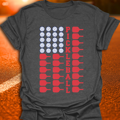Pickleball American Flag T-Shirt