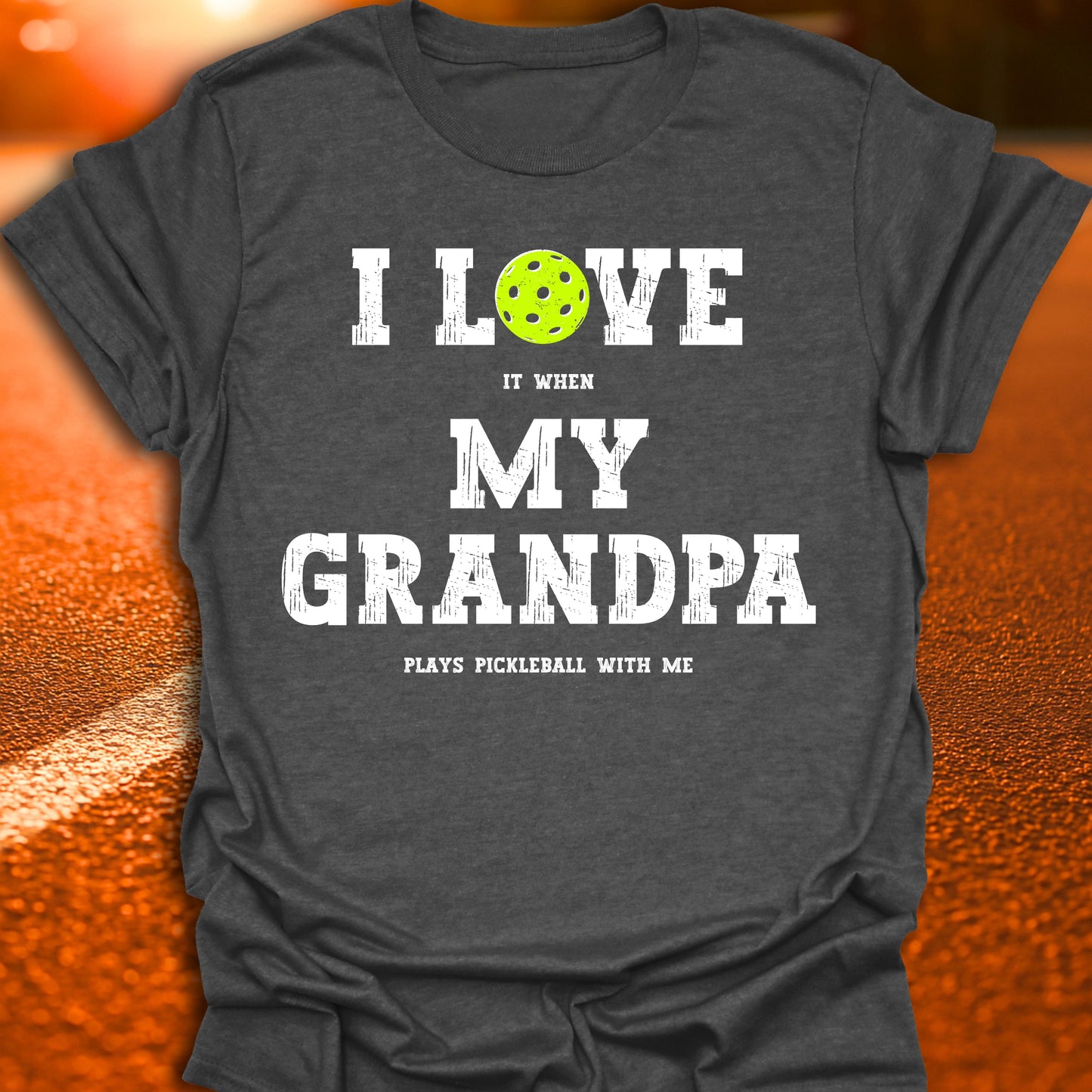 I Love My Grandpa Pickleball T-Shirt