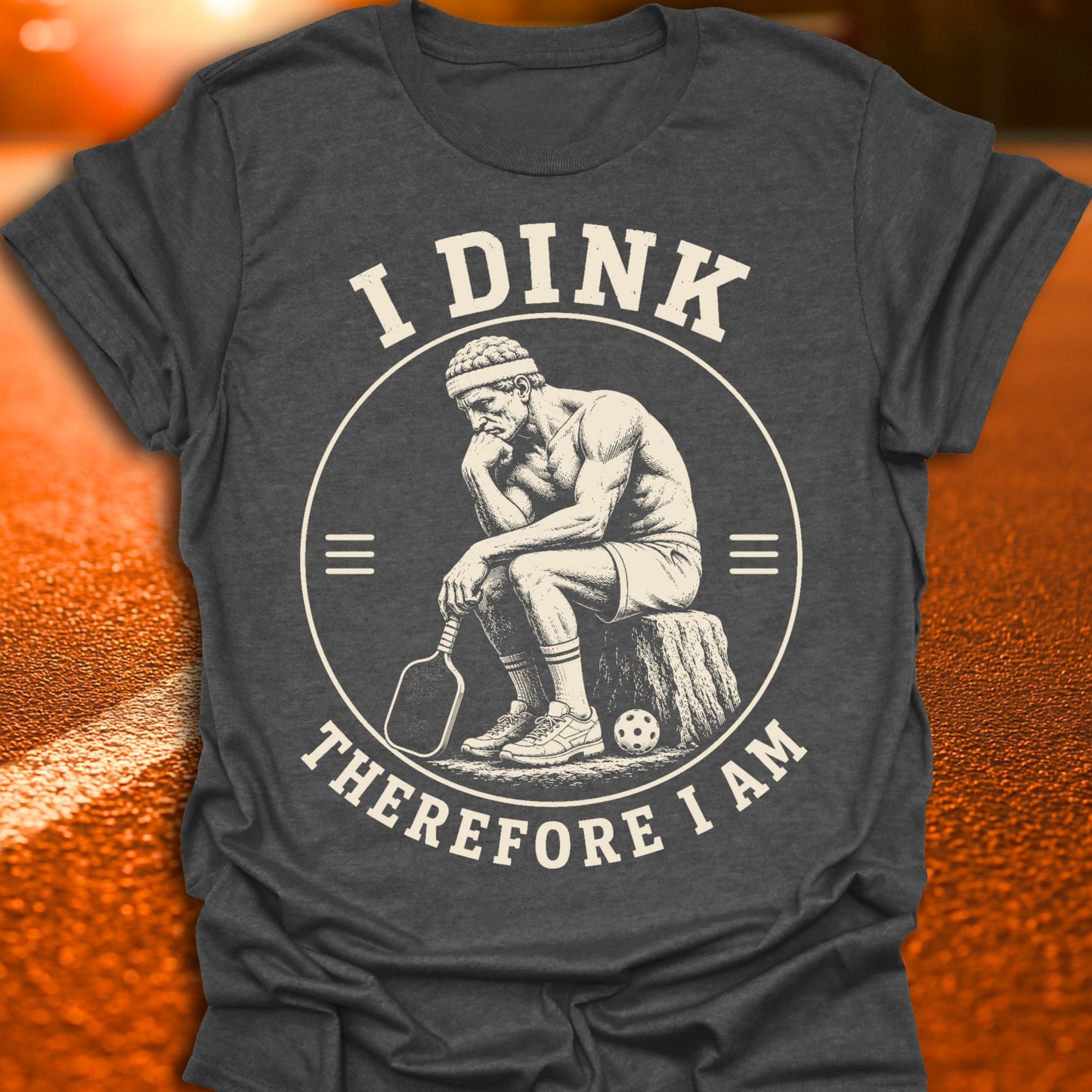 I Dink Therefore I Am Pickleball T-Shirt