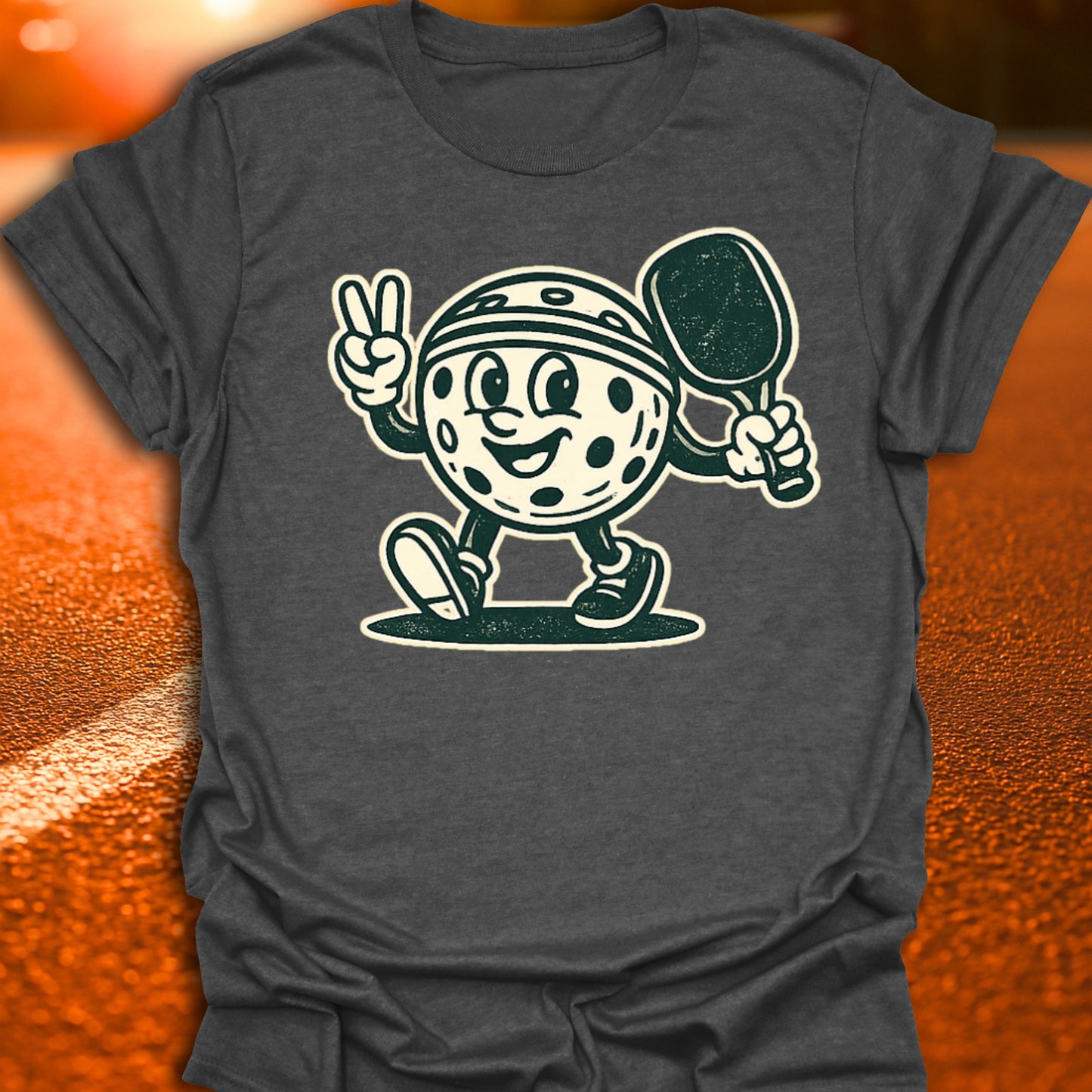 Vintage Pickleball Character T-Shirt