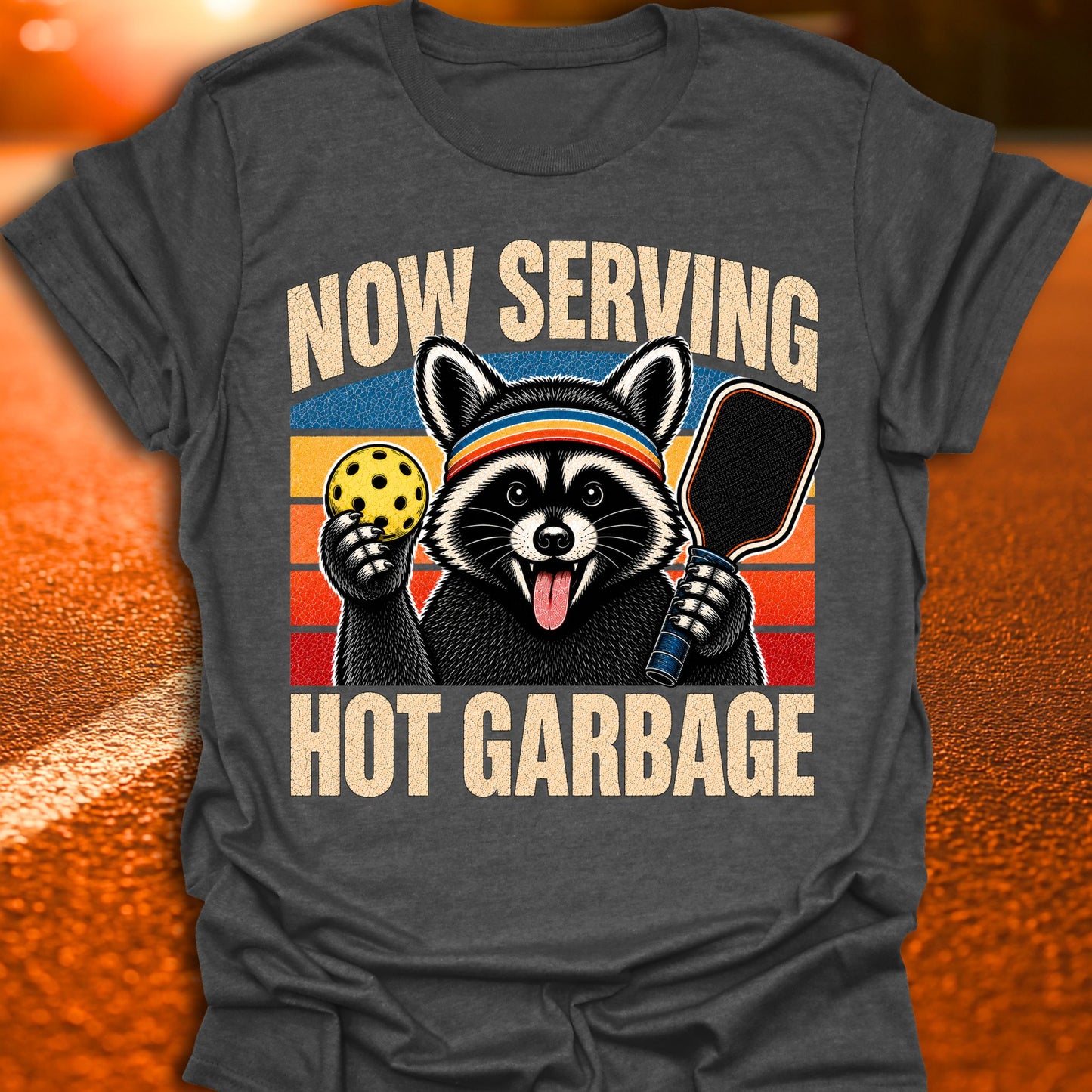 Now Serving Hot Garbage Pickleball T-Shirt