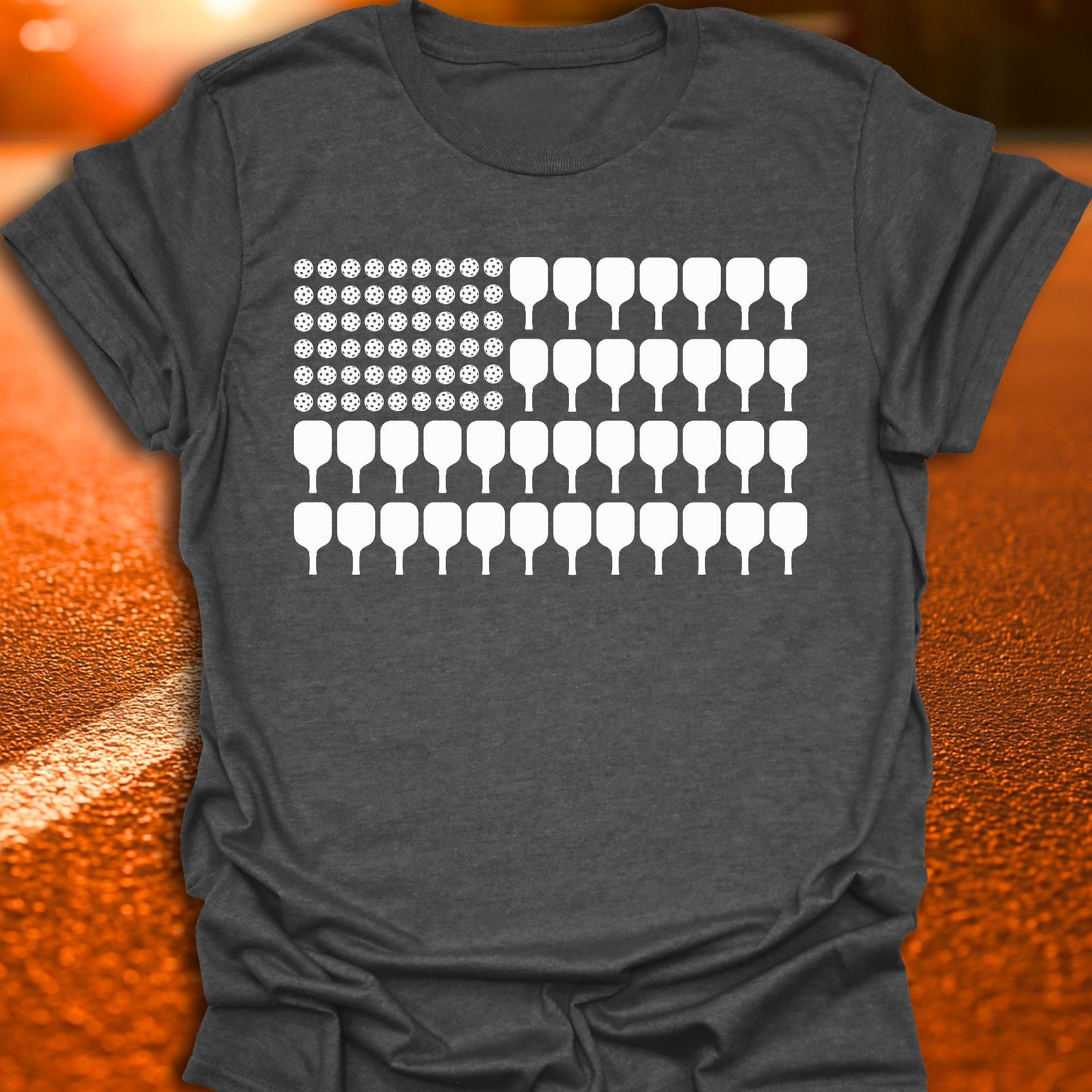 American Pickleball Flag T-Shirt