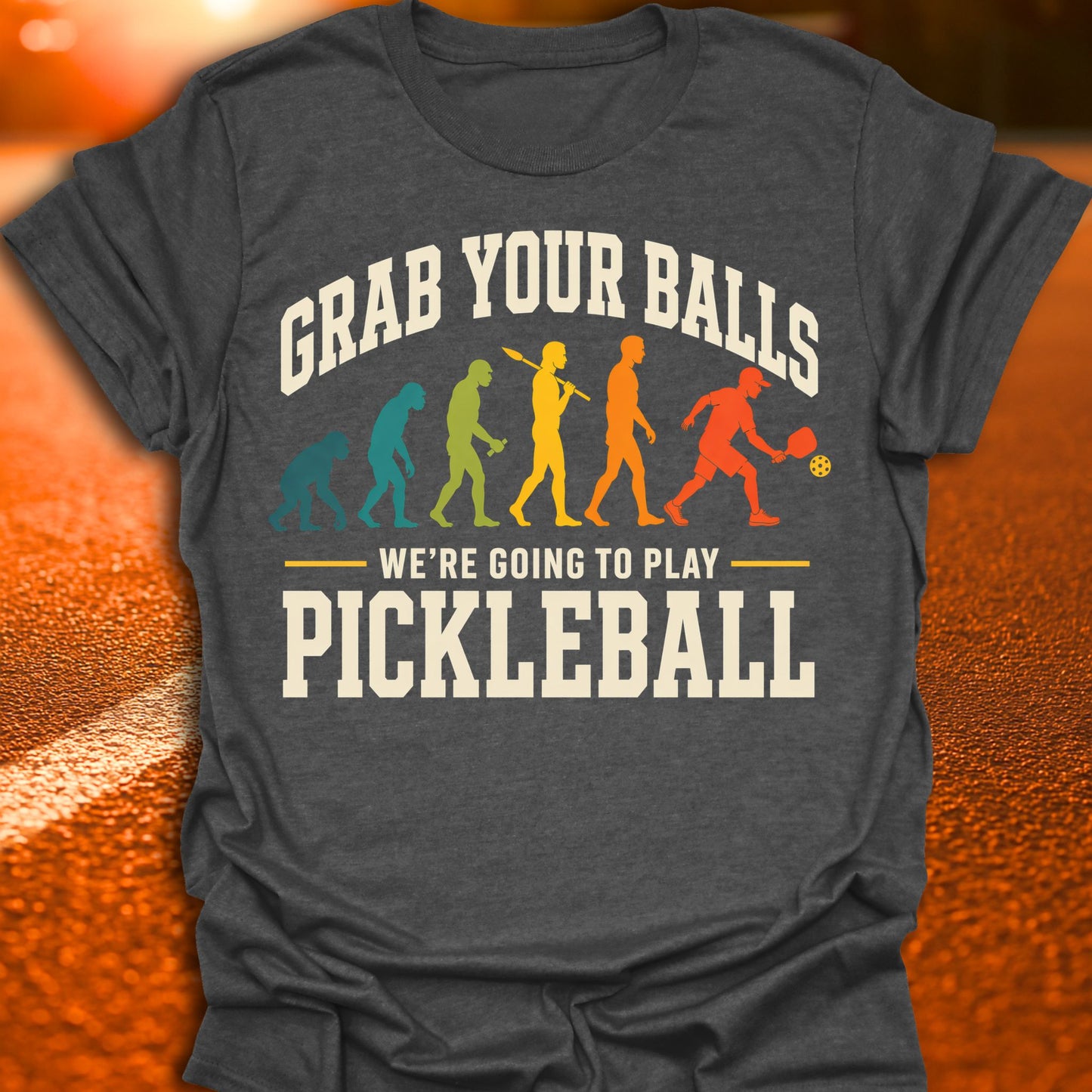 Grab Your Balls Evolution Pickleball T-Shirt