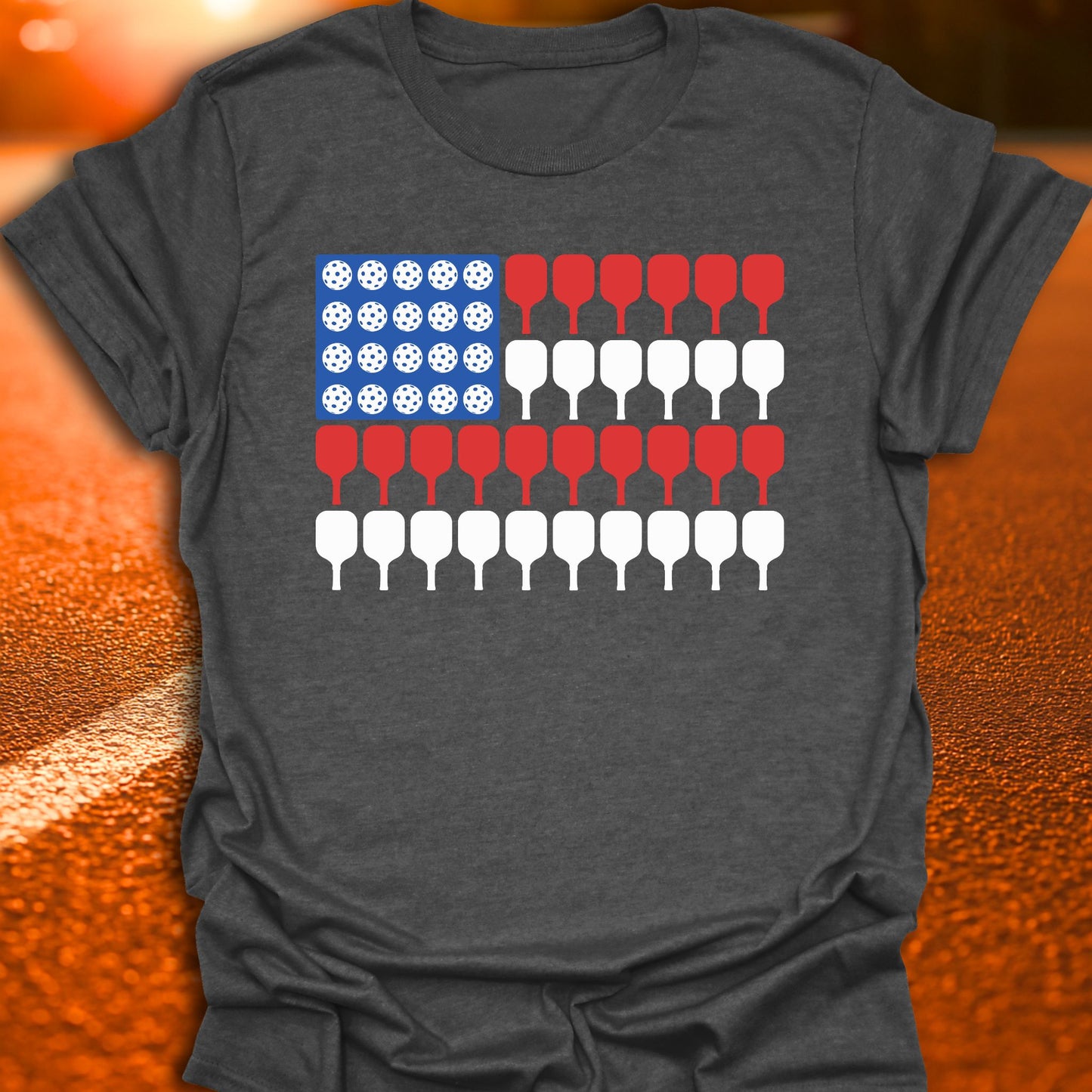 American Pickleball Flag T-Shirt
