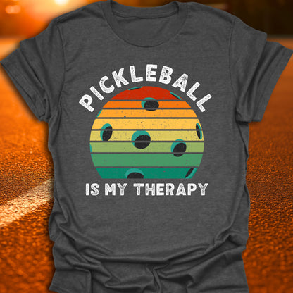Pickleball Is My Therapy Sunset T-Shirt