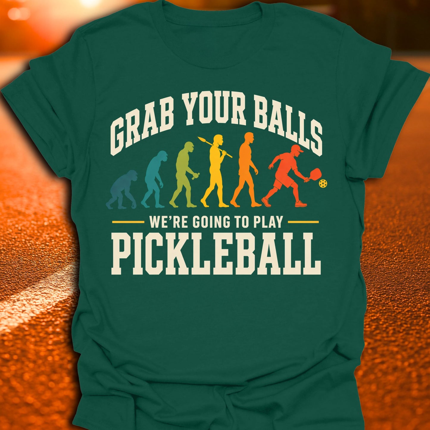 Grab Your Balls Evolution Pickleball T-Shirt