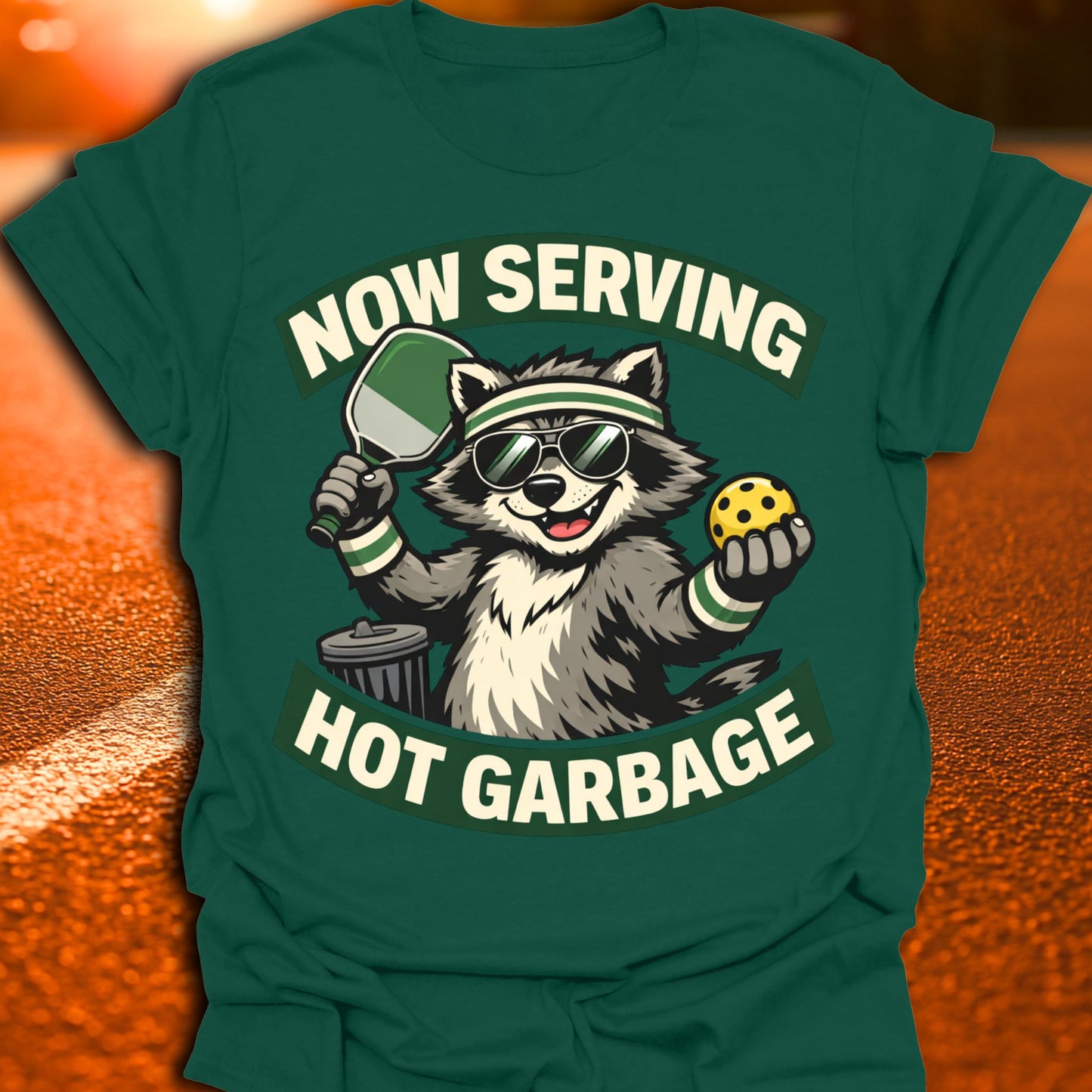 Now Serving Hot Garbage Pickleball T-Shirt