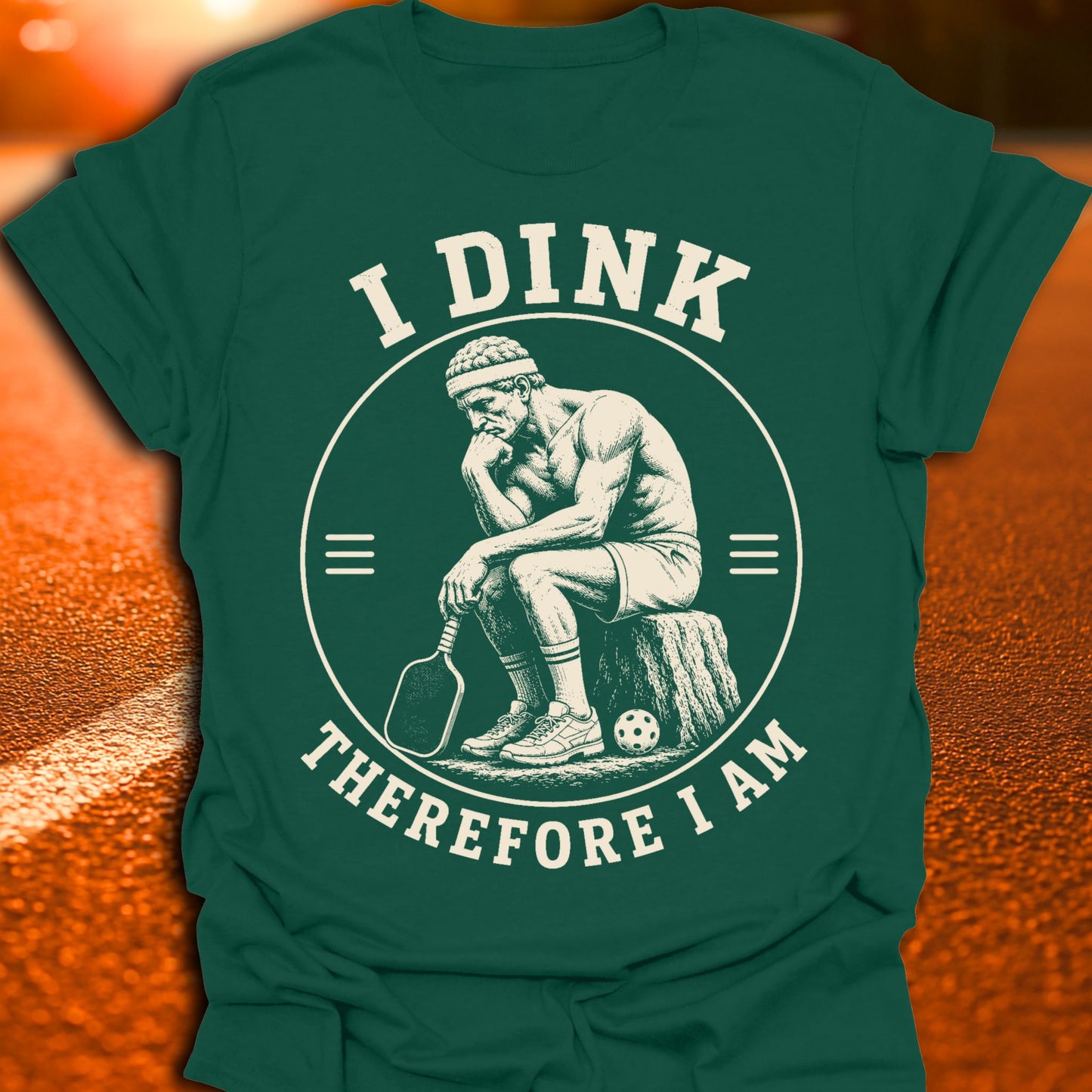 I Dink Therefore I Am Pickleball T-Shirt