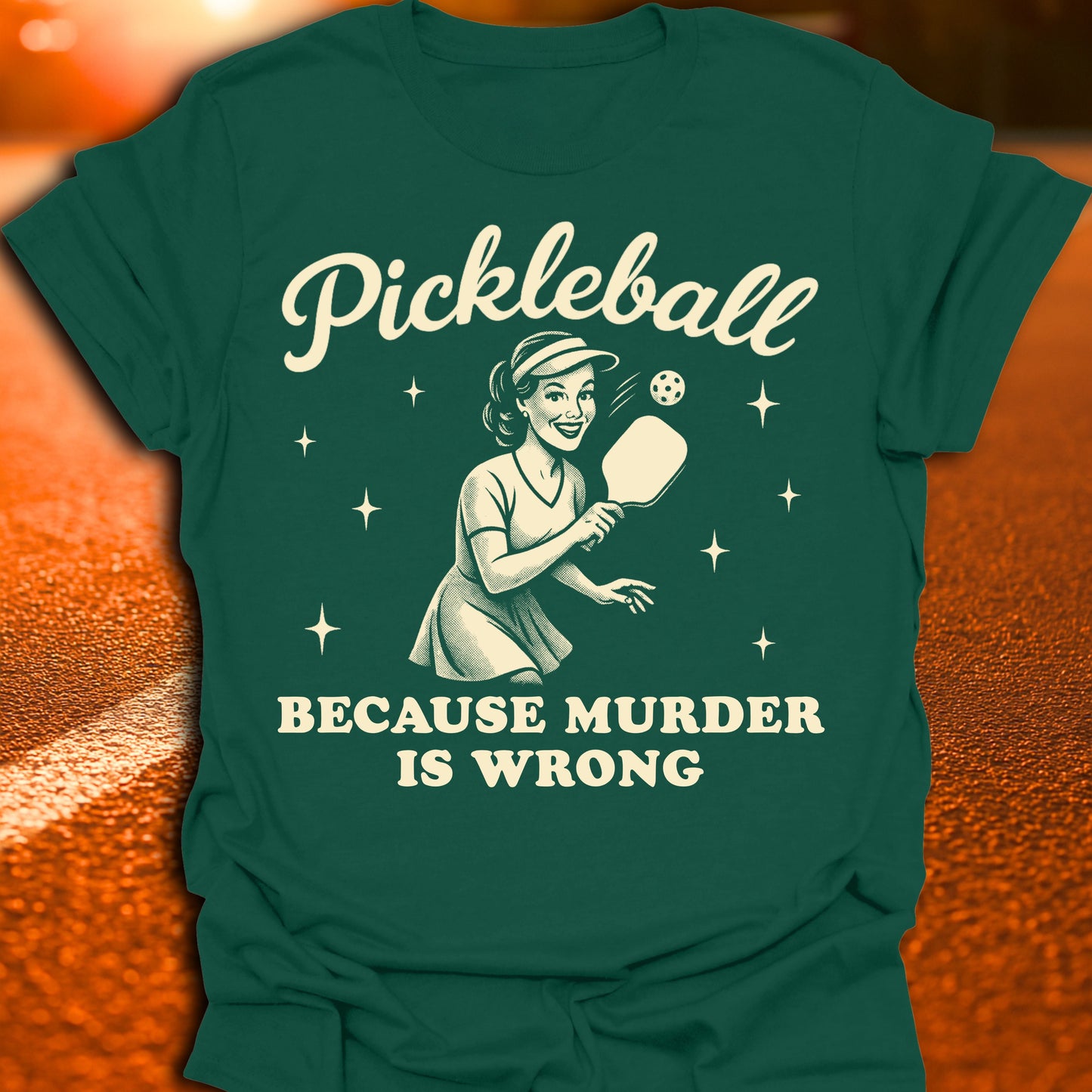 Murder Is Wrong Pickleball T-Shirt (Remix)