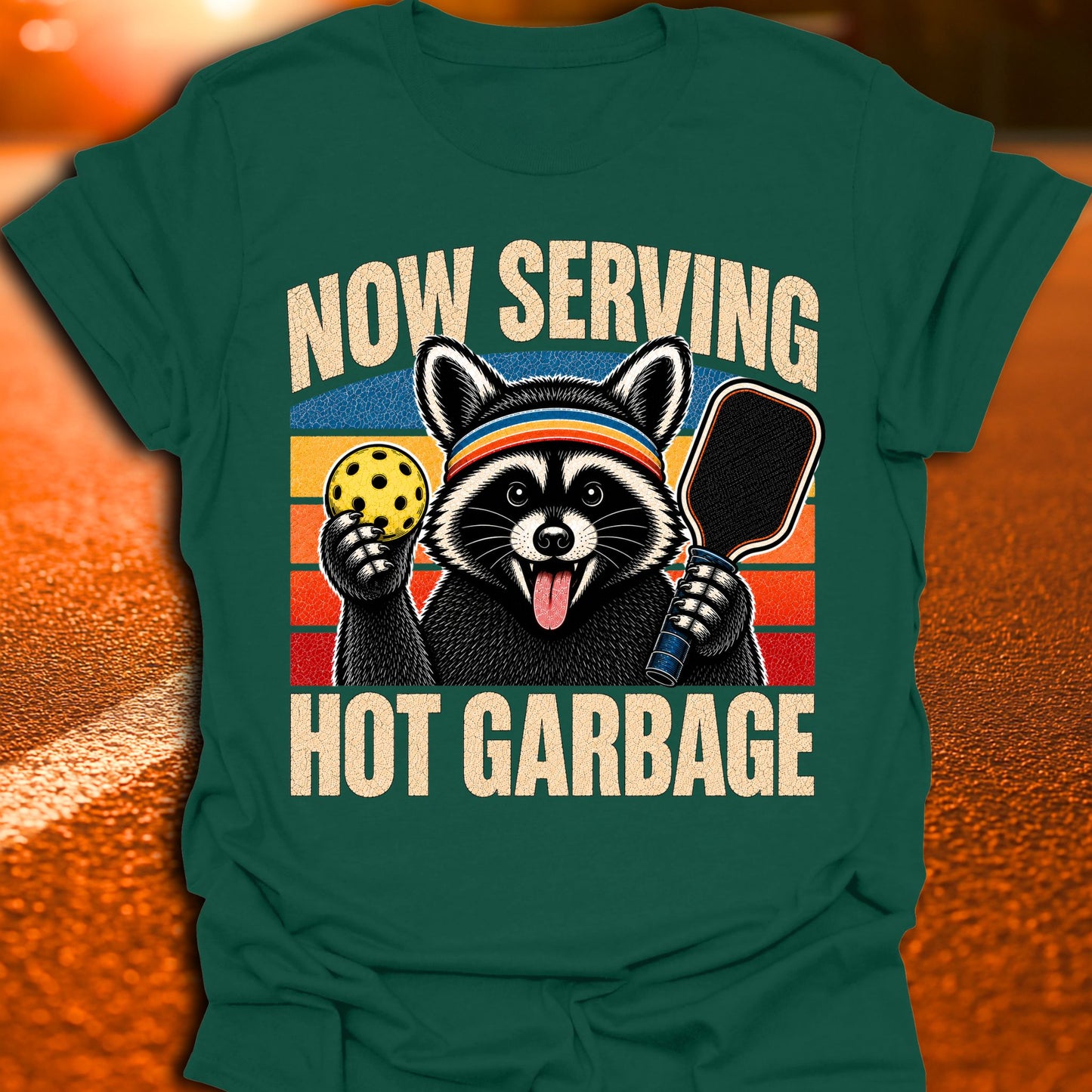 Now Serving Hot Garbage Pickleball T-Shirt