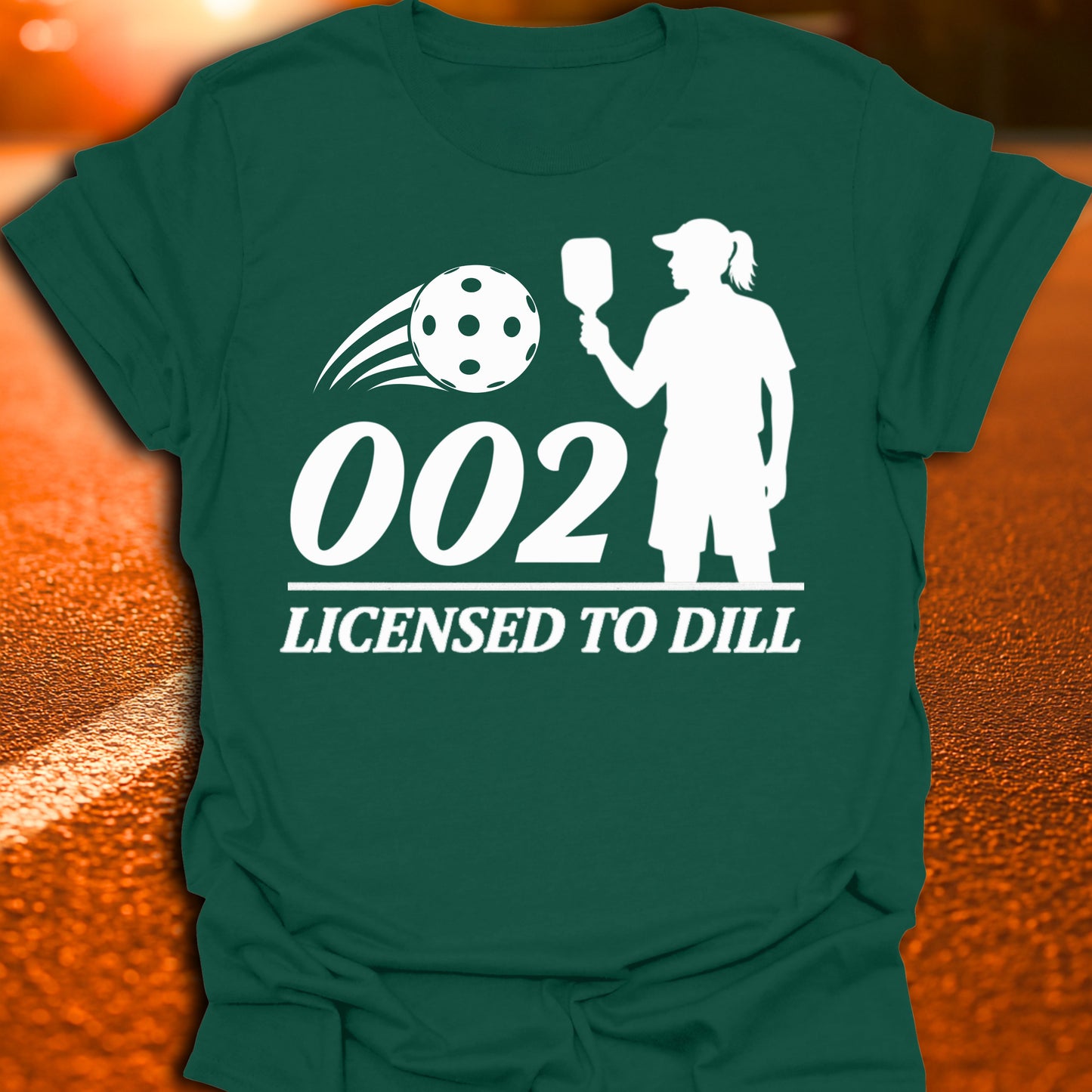 002 Licensed To Dill (Women's) Pickleball T-Shirt