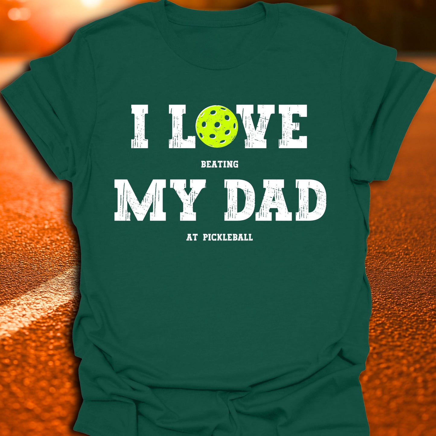 I Love My Dad Pickleball T-Shirt