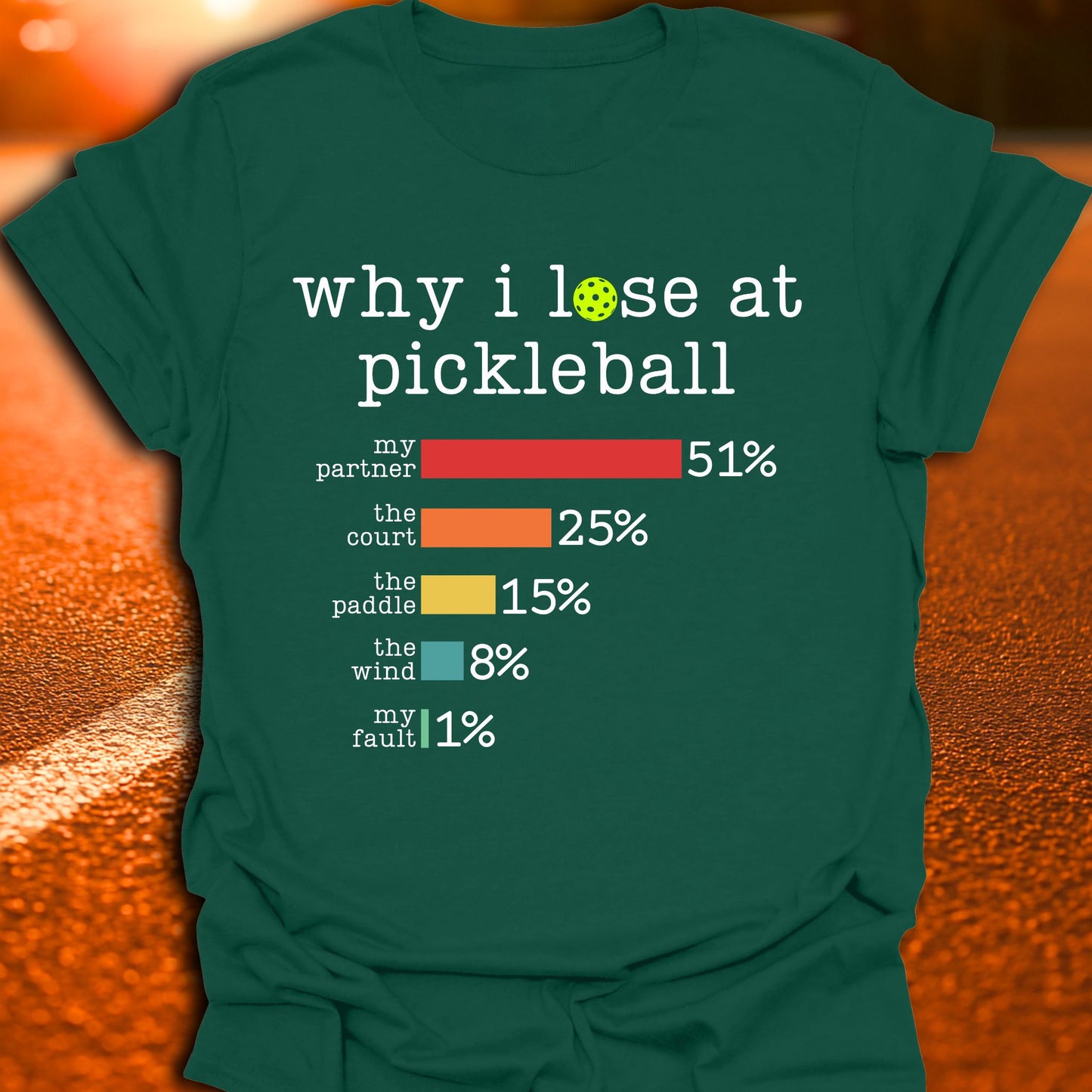 Why I Lose At Pickleball T-Shirt