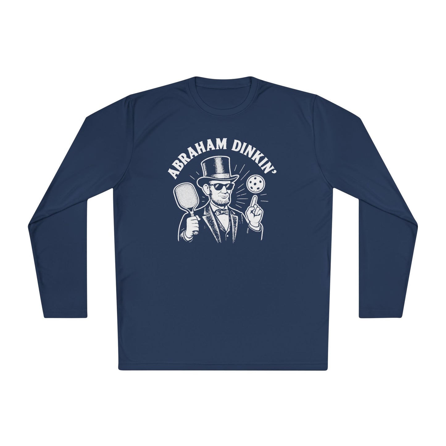 Abraham Dinkin' Pickleball Long Sleeve Tee