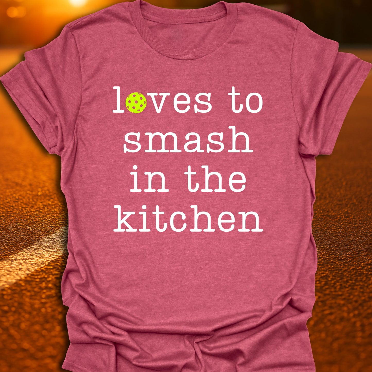 Loves To Smash In The Kitchen Pickleball T-Shirt