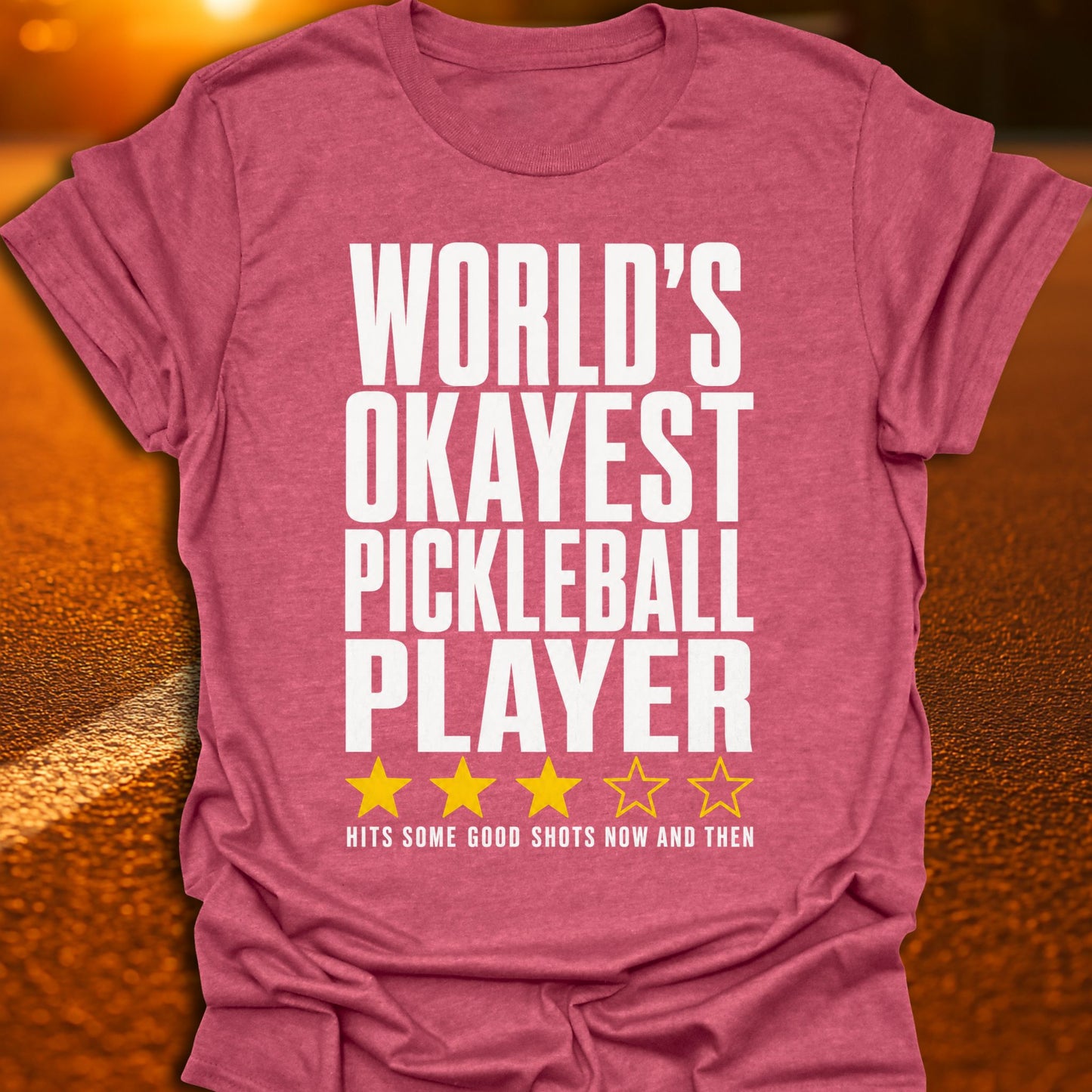 World's Okayest 3 Star Pickleball T-Shirt