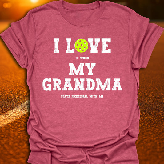 I Love My Grandma Pickleball T-Shirt
