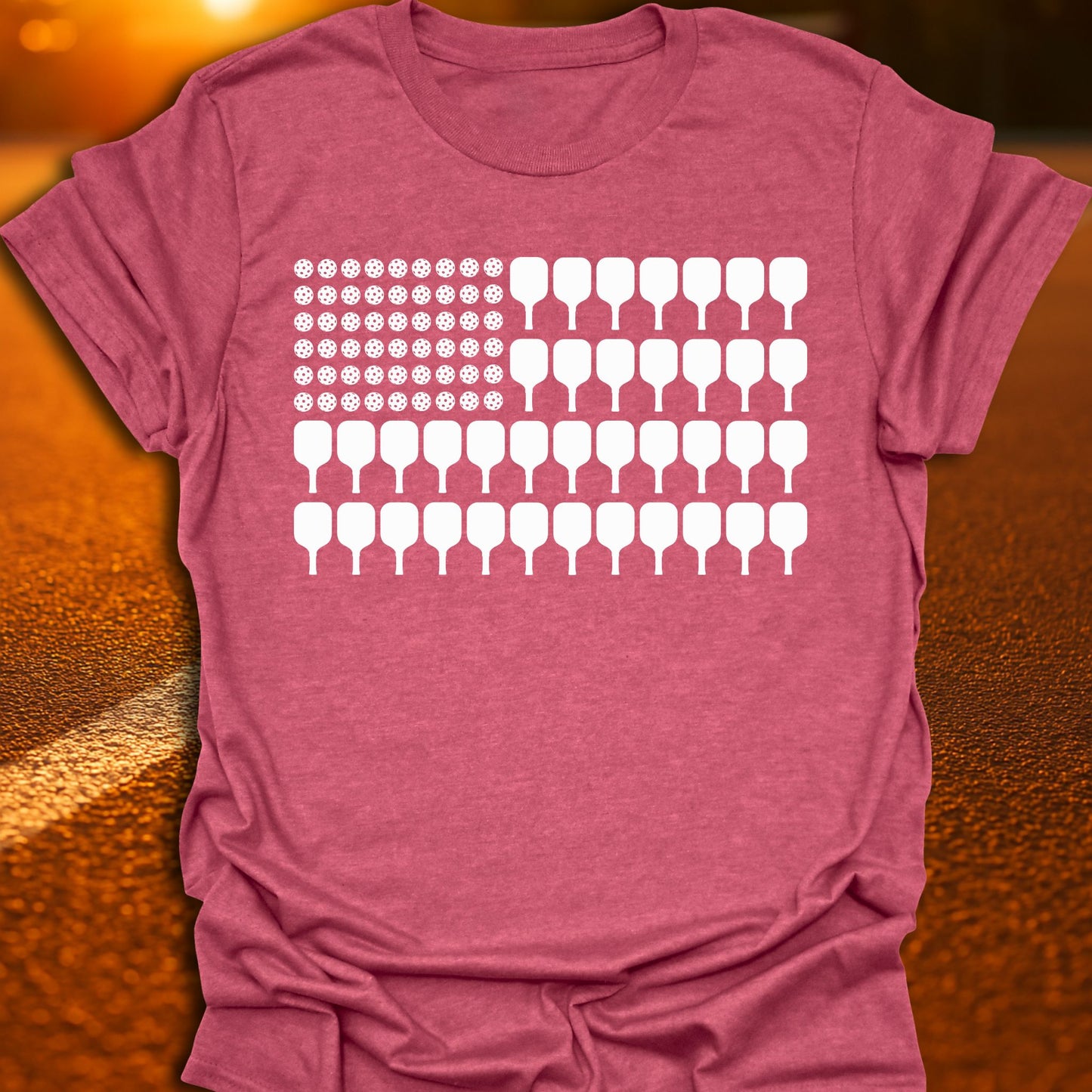 American Pickleball Flag T-Shirt