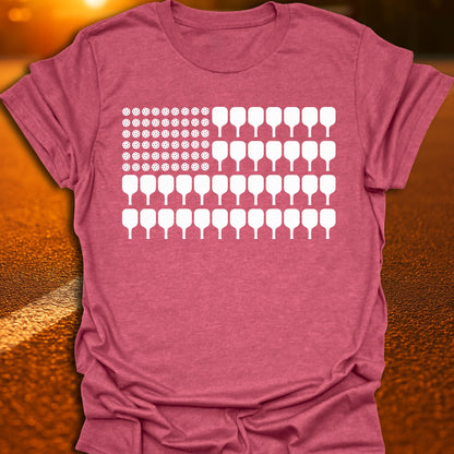 American Pickleball Flag T-Shirt