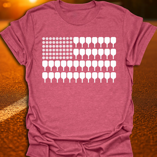 American Pickleball Flag T-Shirt