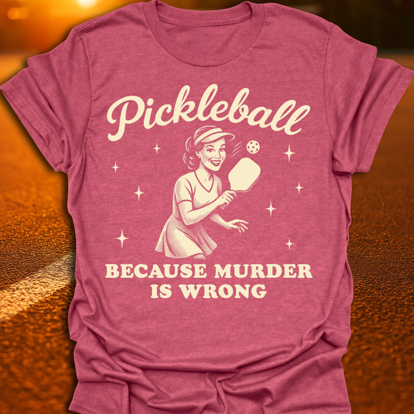 Murder Is Wrong Pickleball T-Shirt (Remix)