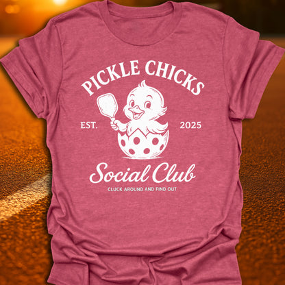 Pickle Chicks Social Club (White Print) T-Shirt
