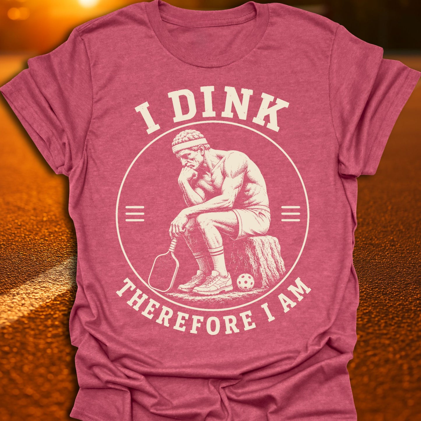 I Dink Therefore I Am Pickleball T-Shirt