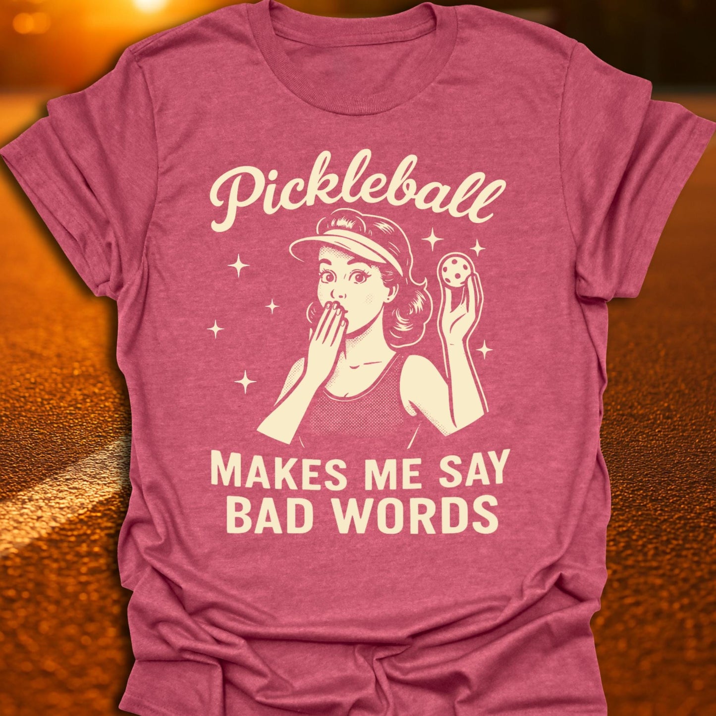 Bad Words Vintage Pickleball T-Shirt