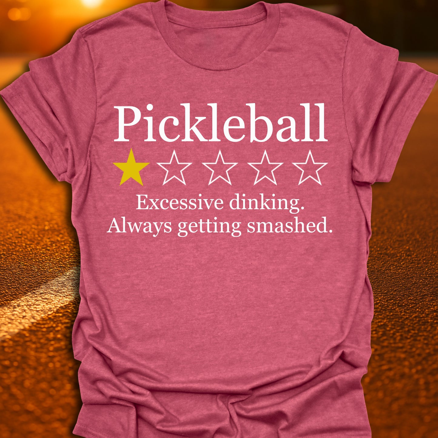 1 Star Review (Excessive Dinking) Pickleball T-Shirt