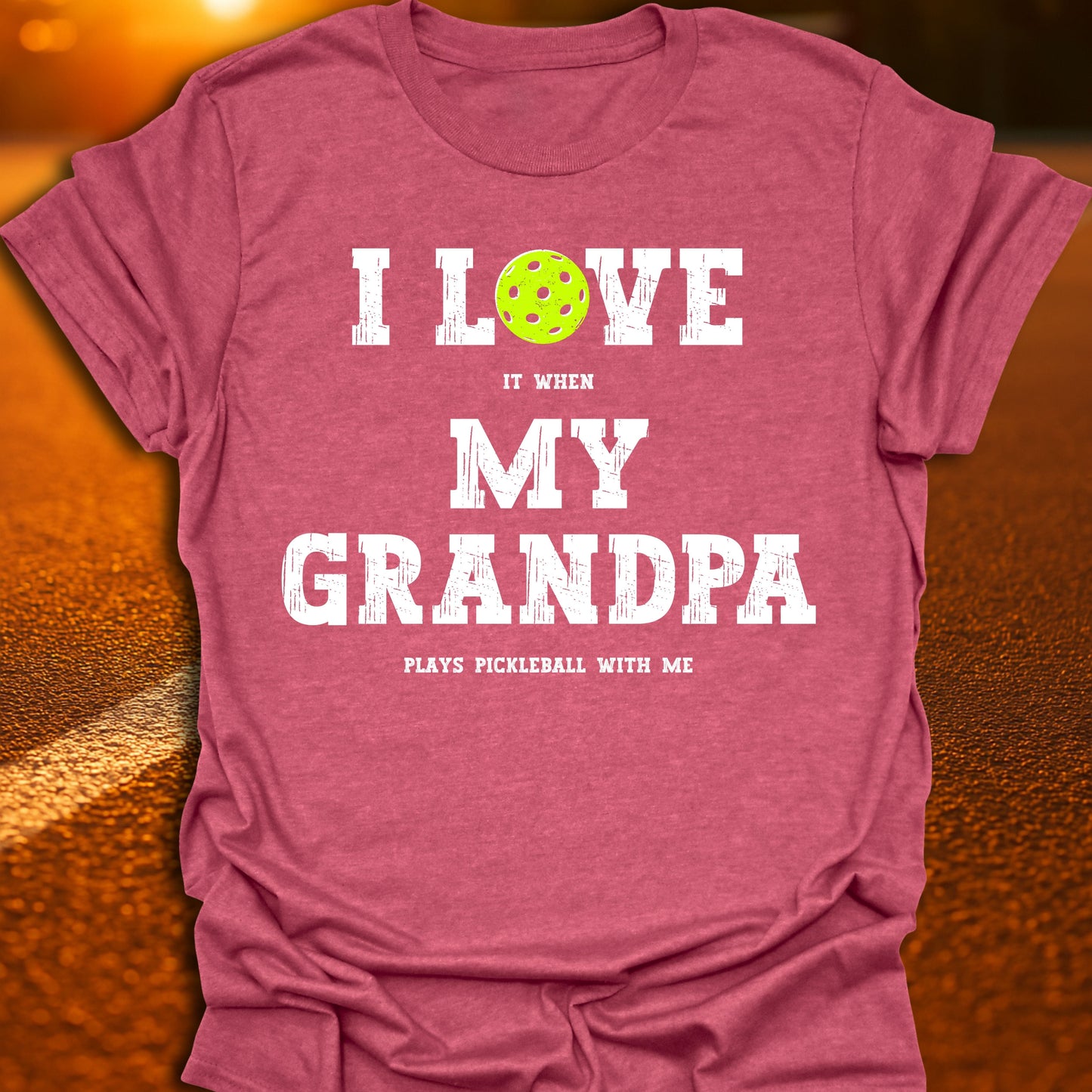 I Love My Grandpa Pickleball T-Shirt