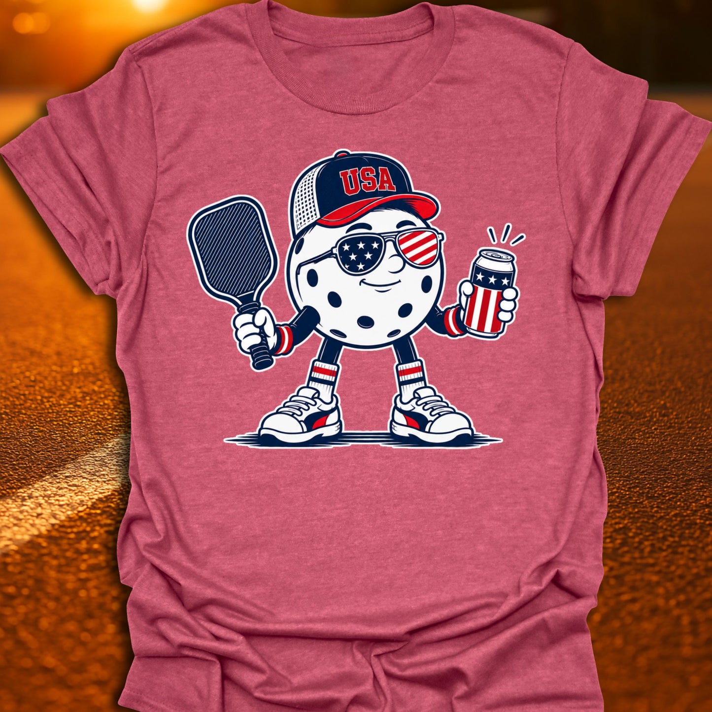 Patriotic Pickleball Graphic T-Shirt