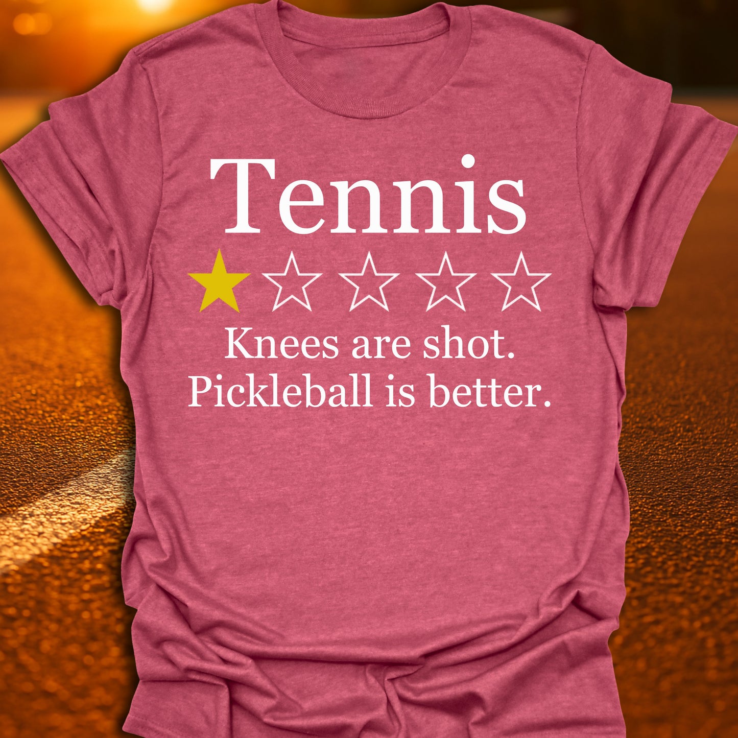 1 Star Tennis Pickleball T-Shirt