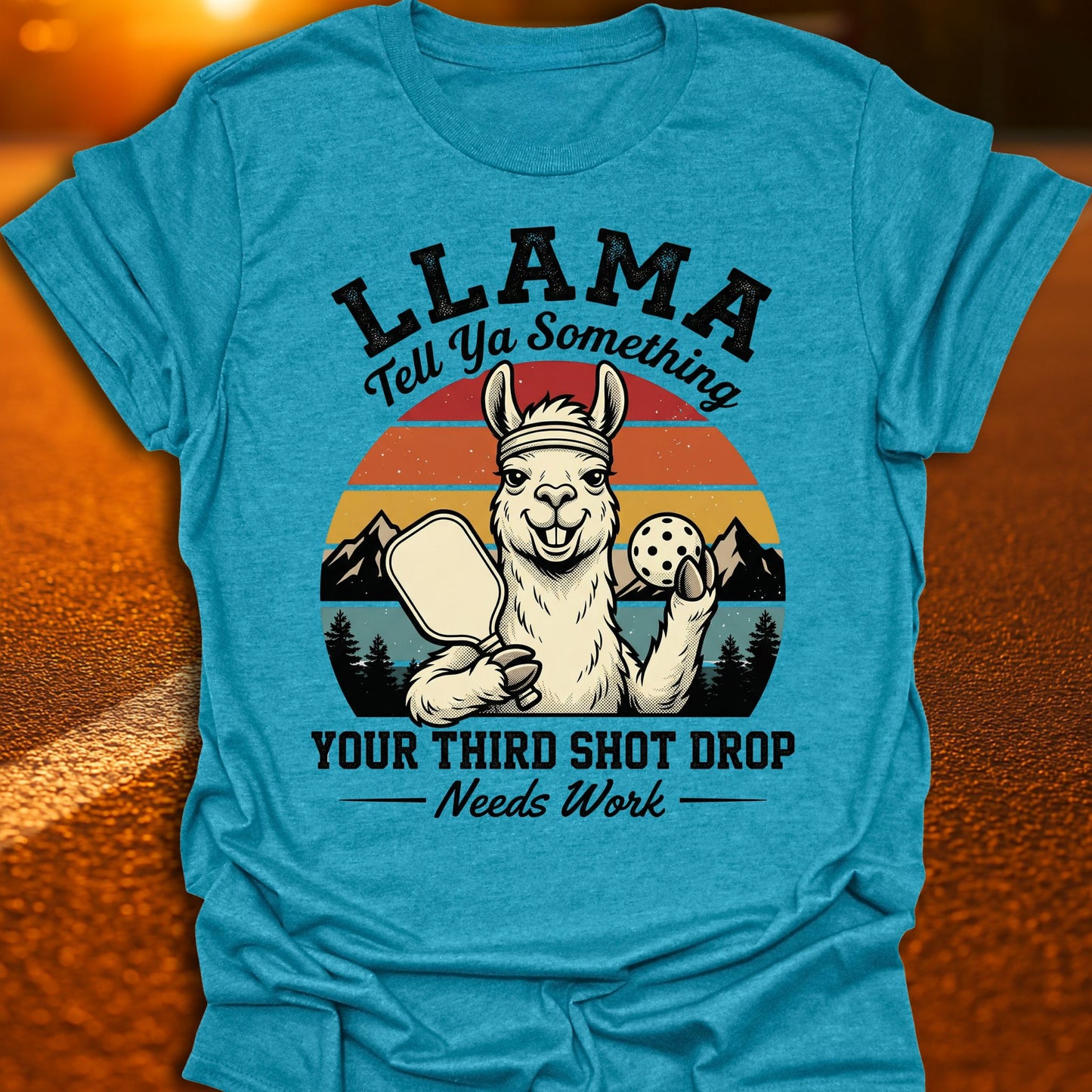 Llama Tell Ya Something Pickleball T-Shirt