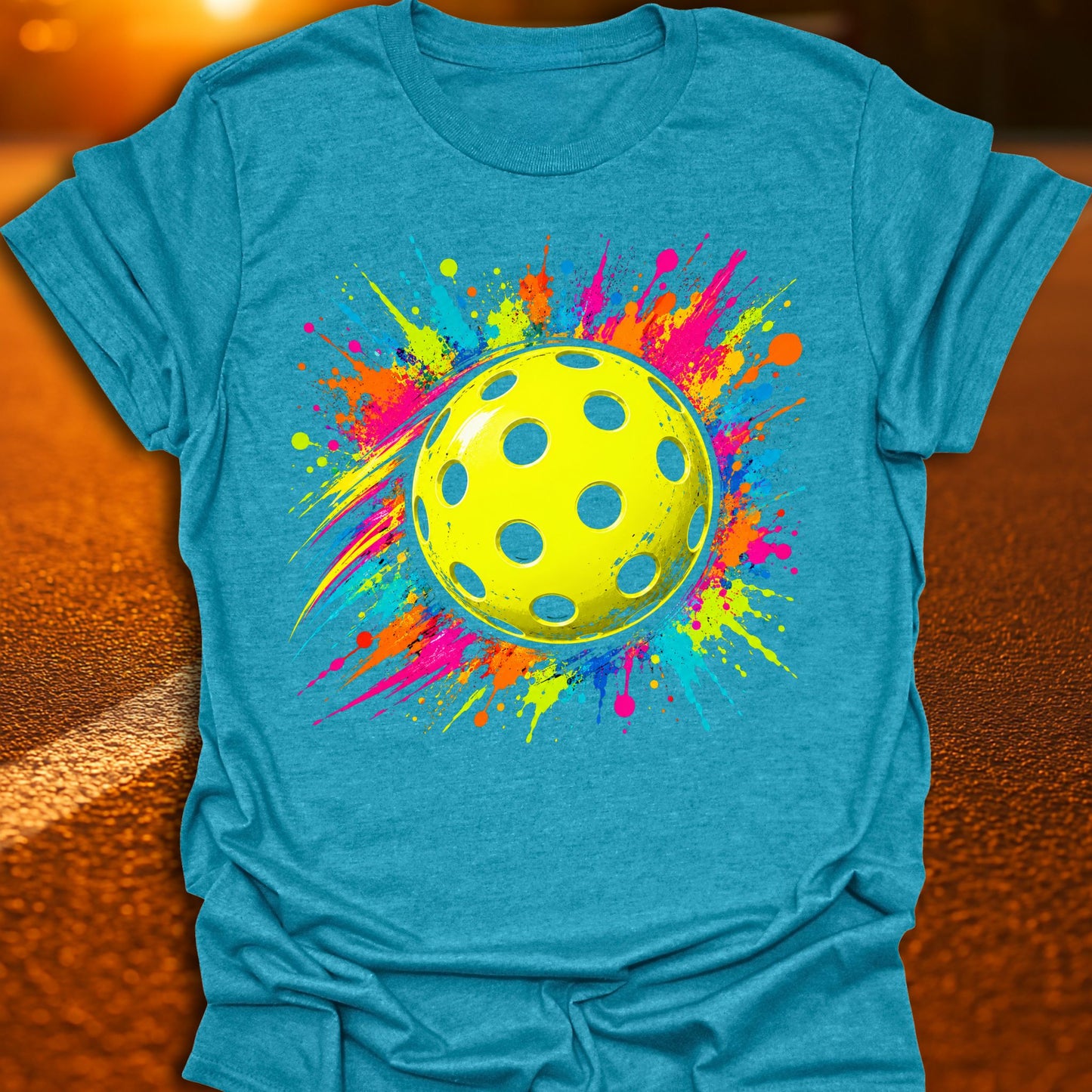 Paint Splash Graphic Pickleball T-Shirt