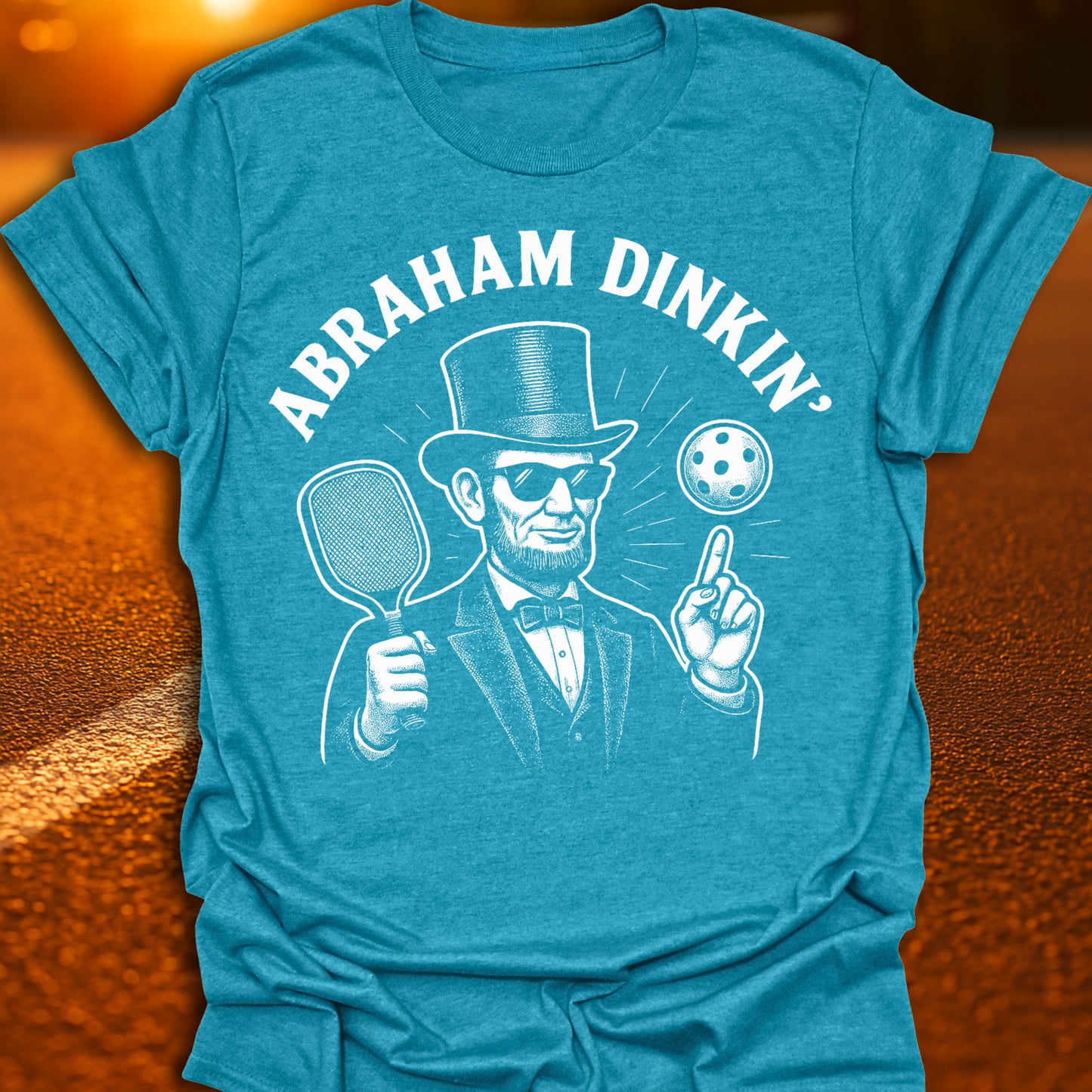 Abraham Dinkin' Pickleball T-Shirt
