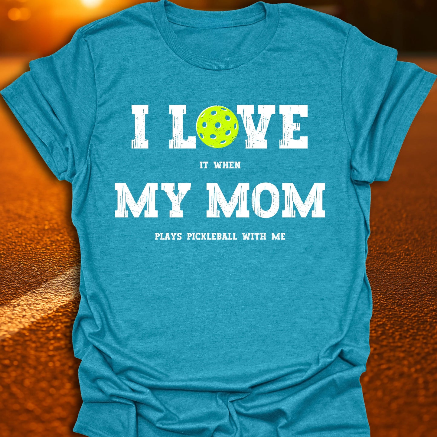 I Love My Mom Pickleball T-Shirt