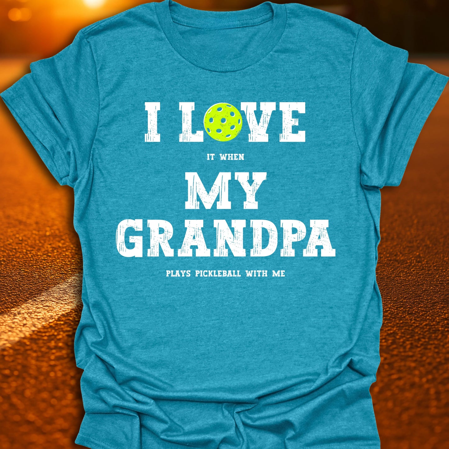 I Love My Grandpa Pickleball T-Shirt