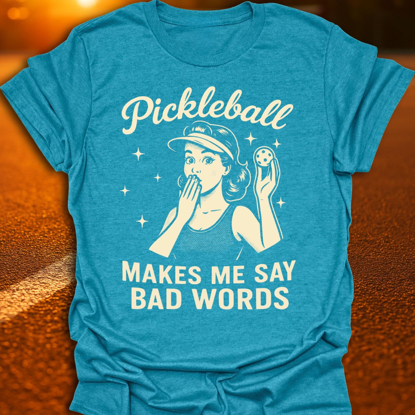 Bad Words Vintage Pickleball T-Shirt
