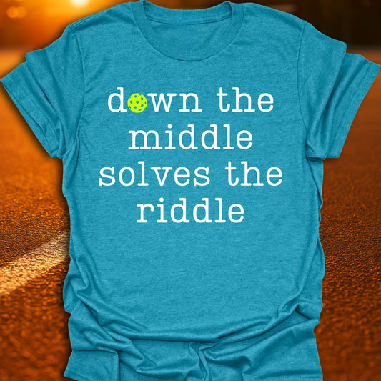 Down The Middle Pickleball T-Shirt