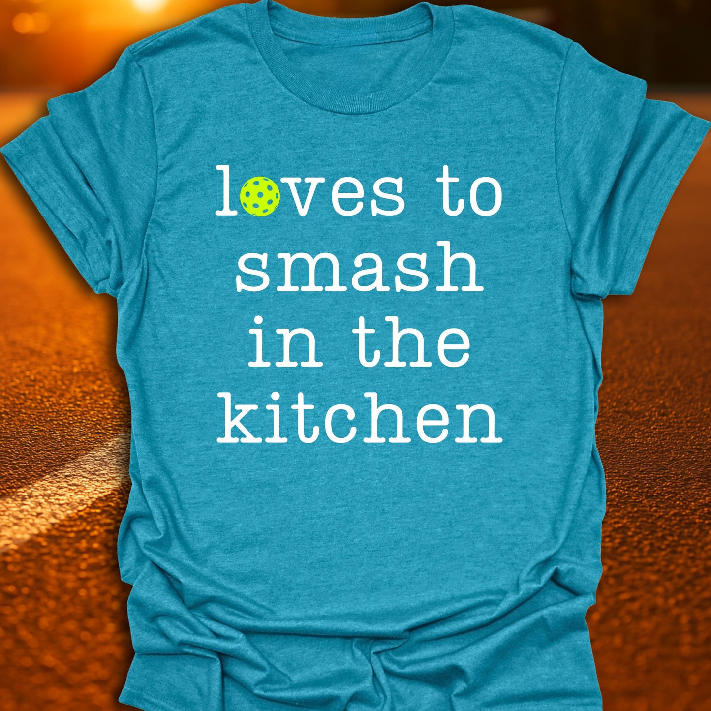 Loves To Smash In The Kitchen Pickleball T-Shirt