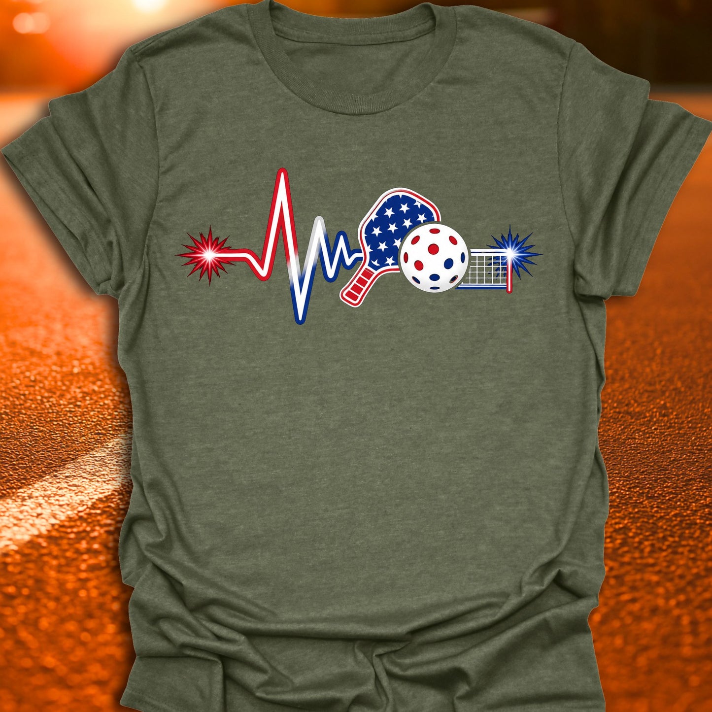 Patriotic Lifeline Pickleball T-Shirt