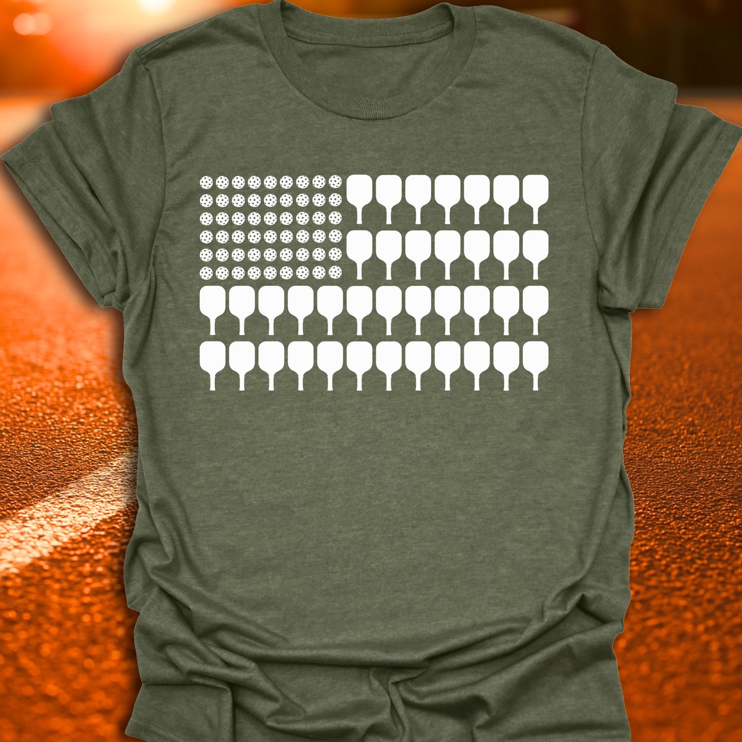 American Pickleball Flag T-Shirt