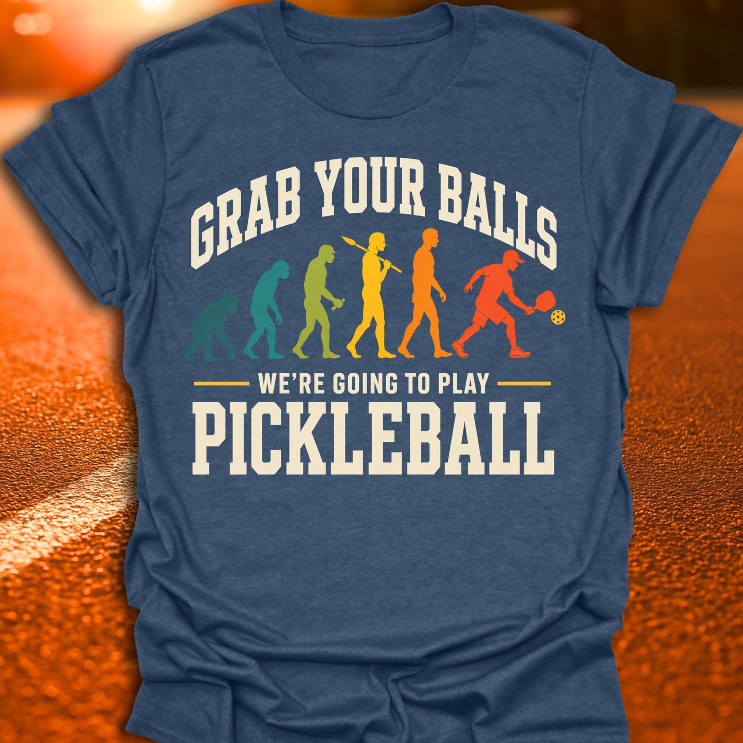Grab Your Balls Evolution Pickleball T-Shirt
