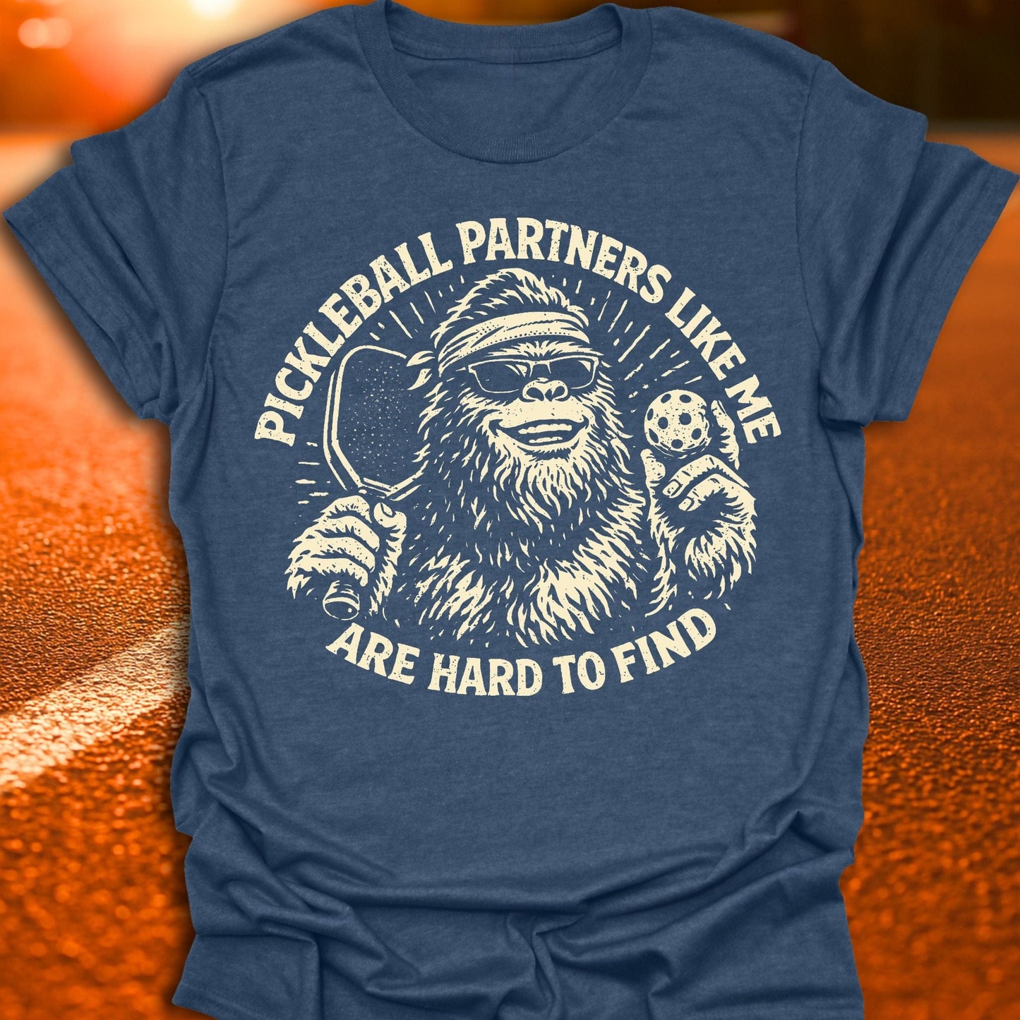 Hard to Find Bigfoot Pickleball T-Shirt