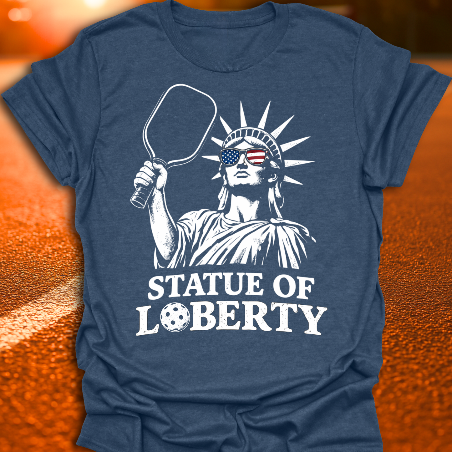 Statue Of LOBerty Pickleball T-Shirt